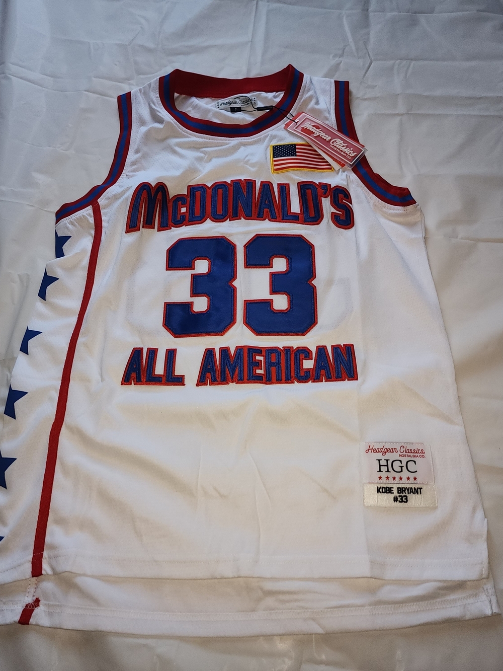 NOSTALGIA KOBE BRYANT #33 McDonald's All American  White Basketball Jersey
